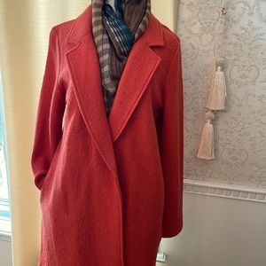 Rachel Zoe LA NY Burnt Orange Coat Jacket